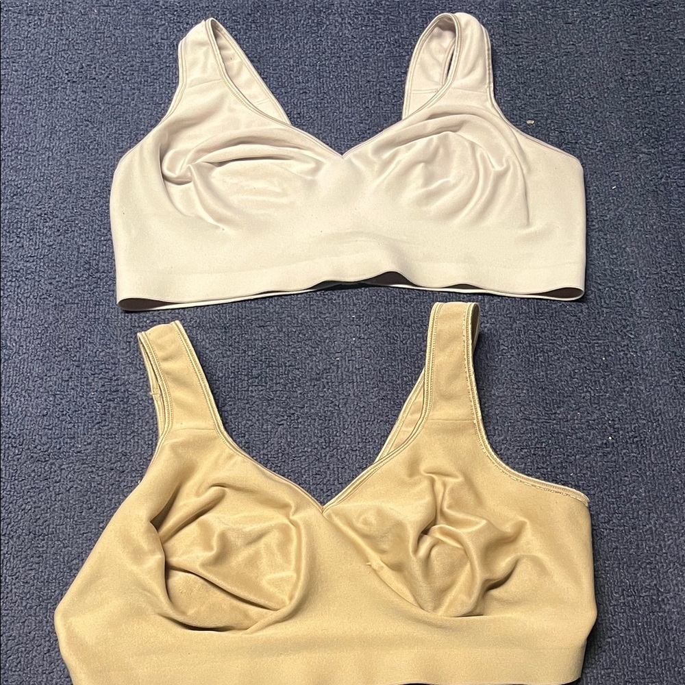 Hanes Women's Intimates Bra - Cream and Tan